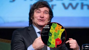 Milei compartió un mapa fake sobre el crecimiento económico y la Universidad Austral salió a desmentirlo