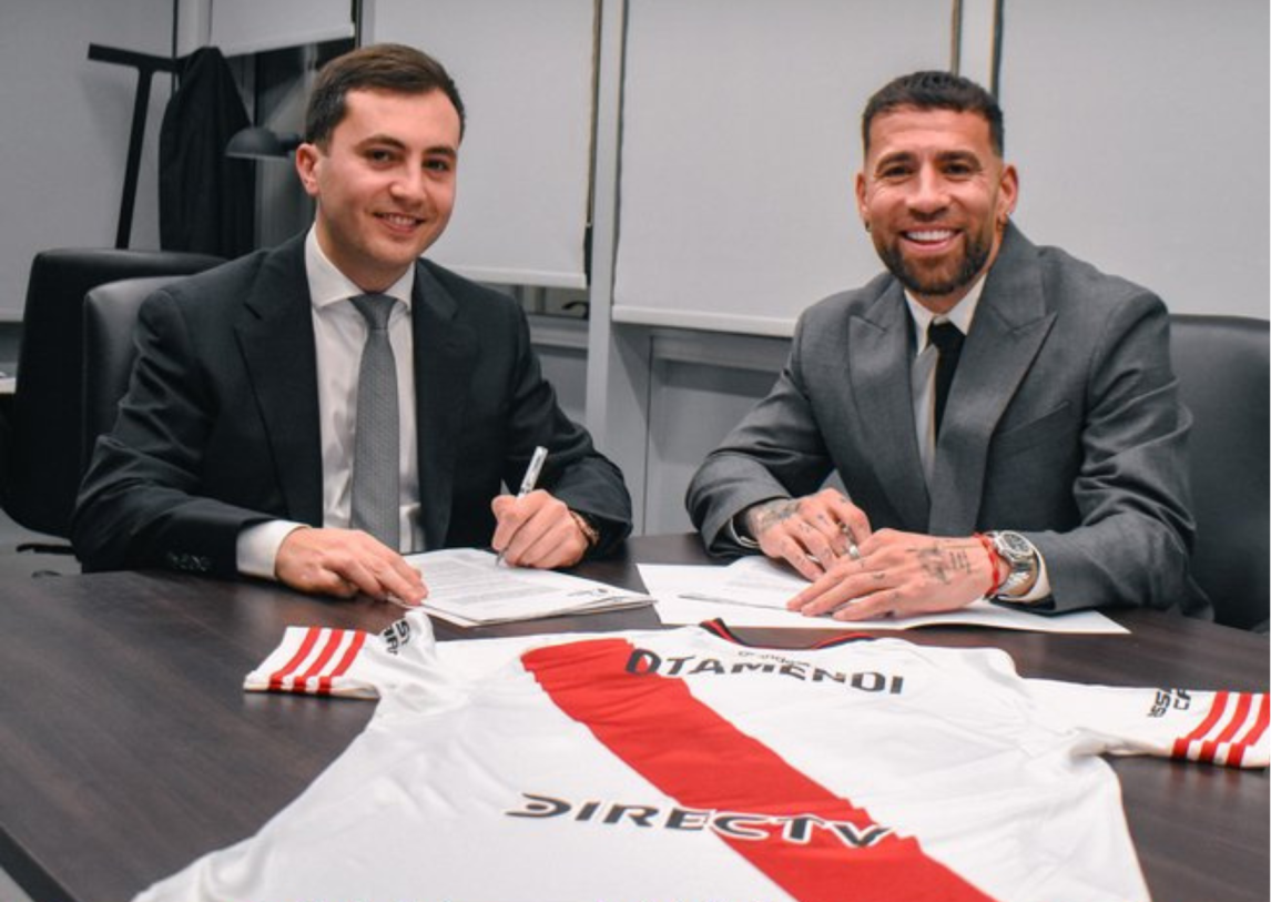 Otamendi firmó contrato y se convirtió en el primer refuerzo de River