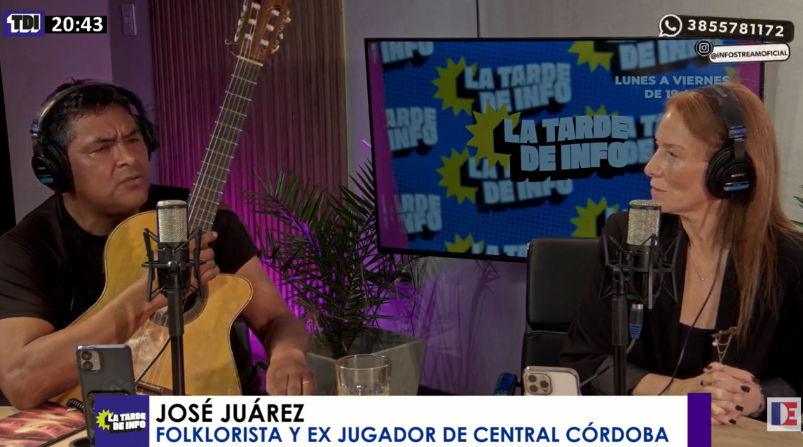 José Juárez: “Es un orgullo cantarle a mi querido Central Córdoba en sus 107 años”