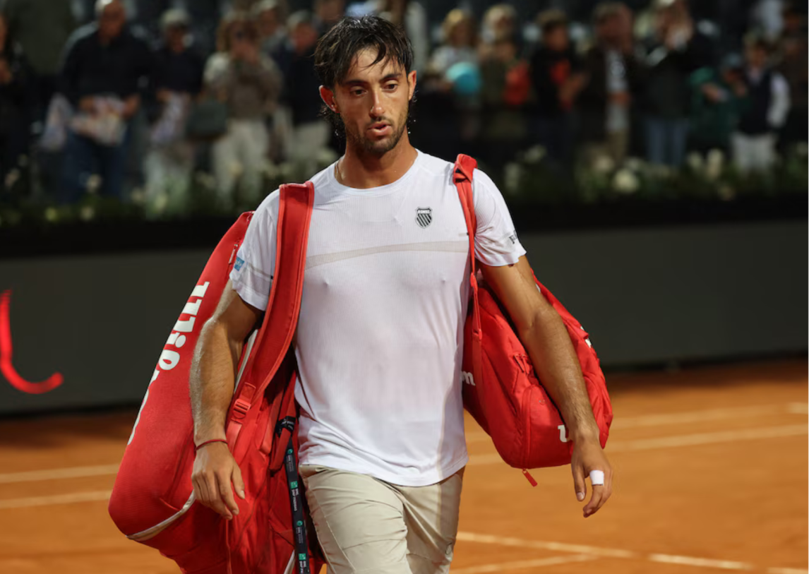 Thiago Tirante no pudo con Medvedev y terminó su gran torneo en Roma