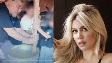 El papá de Mauro Icardi cocina locro para vender y Wanda Nara le dio el visto bueno