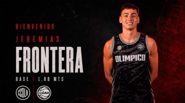 Jeremías Frontera se convirtió en la segunda incorporación de Olímpico
