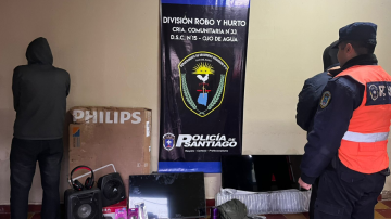 Allanamientos en Sumampa permitieron detener a dos hombres y recuperar bienes vinculados a diversos robos