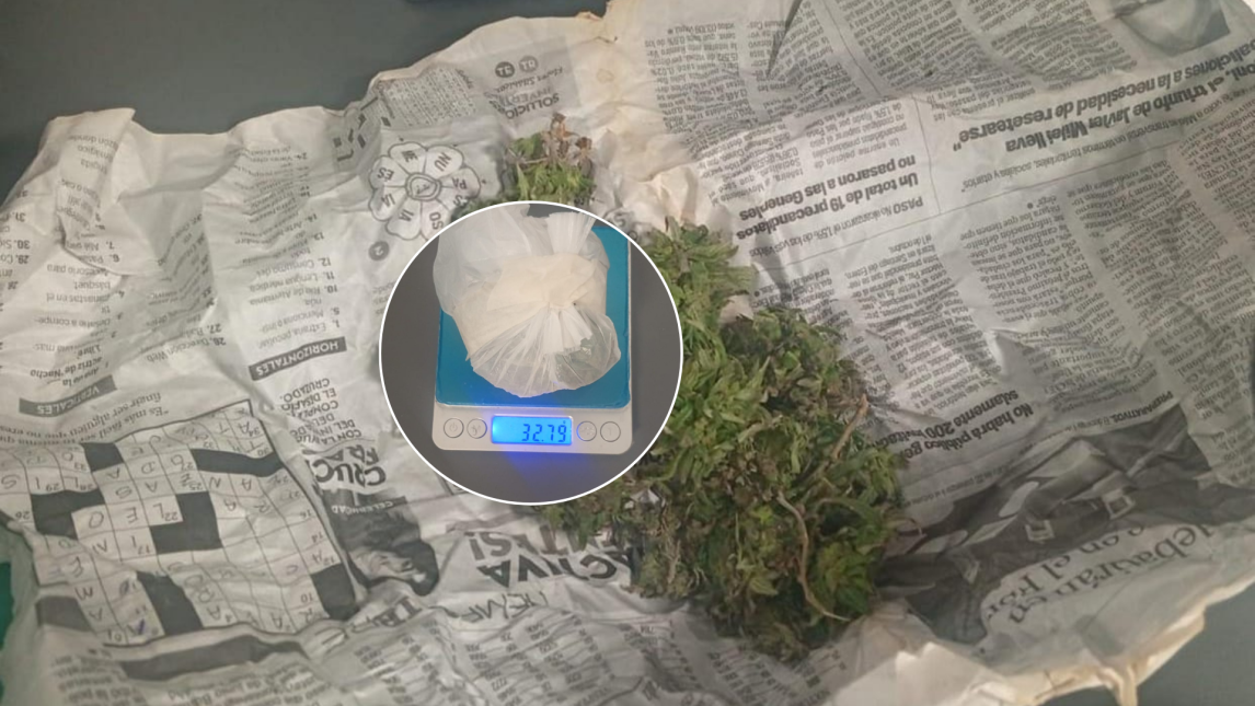 Aprehenden a un hombre y secuestran marihuana en La Banda