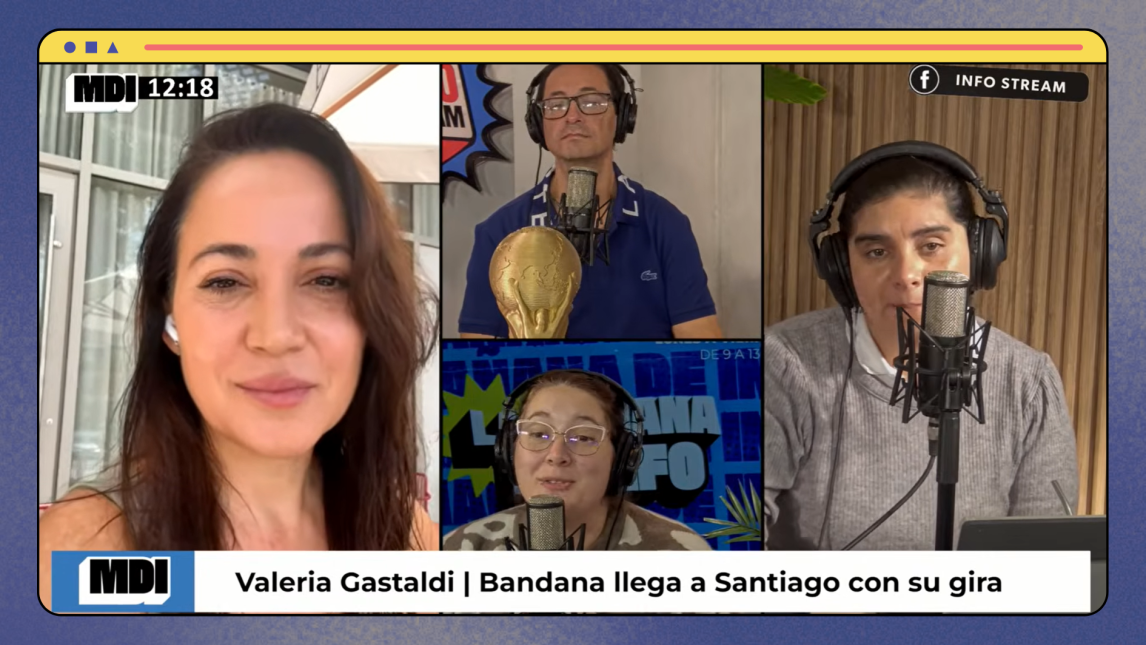 Bandana llega a Santiago: Valeria Gastaldi anticipa una noche histórica tras 25 años de espera