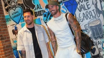 Messi llegó a Kansas para sumarse a la Selección Argentina