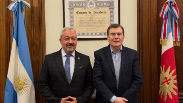 Zamora recibió a representantes de la Cámara de Comercio Argentino-Turca para impulsar vínculos comerciales