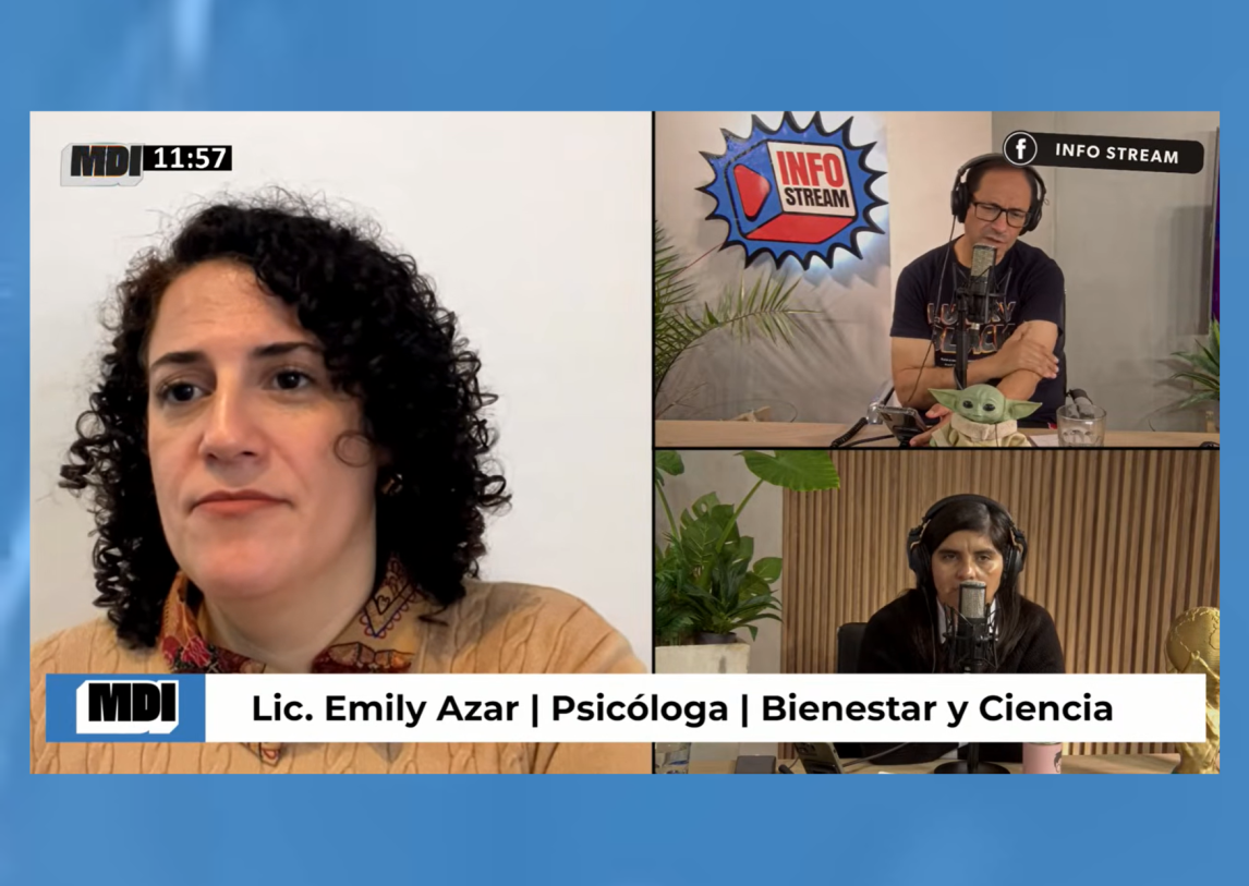 “Estamos obsesionados con funcionar y nos olvidamos de existir”, Bienestar y Ciencia con la psicóloga Emily Azar