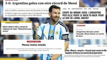 Messi revolucionó a la prensa internacional antes del Mundial