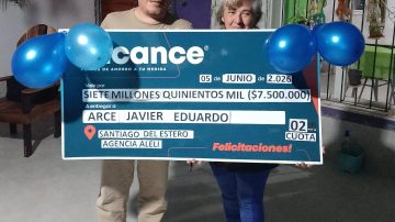 Alcance S.A.: santiagueño pagó la segunda cuota de su plan y ganó $7.500.000