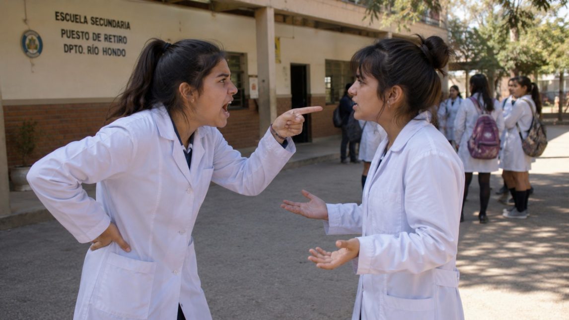 Dos alumnas de 15 años se pelearon dentro de una escuela de Río Hondo
