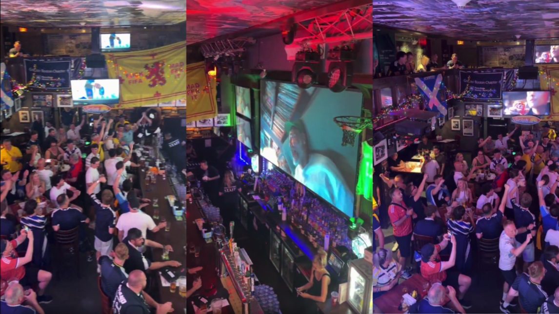 Escoceses cantaron “La Mano de Dios” y se hicieron virales en la previa del Mundial