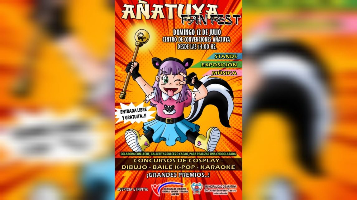 Llega el primer Fan Fest de Añatuya: cosplay, animé, cómics cultura geek