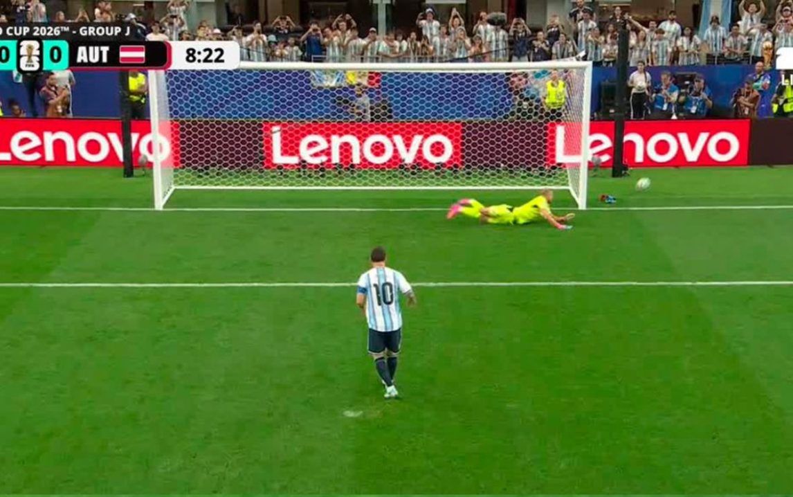 Video: Messi falló un penal y Argentina sigue igualando con Austria
