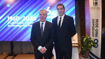 El gobernador Elías Suárez participó del acto por el 66° aniversario de la UCSE