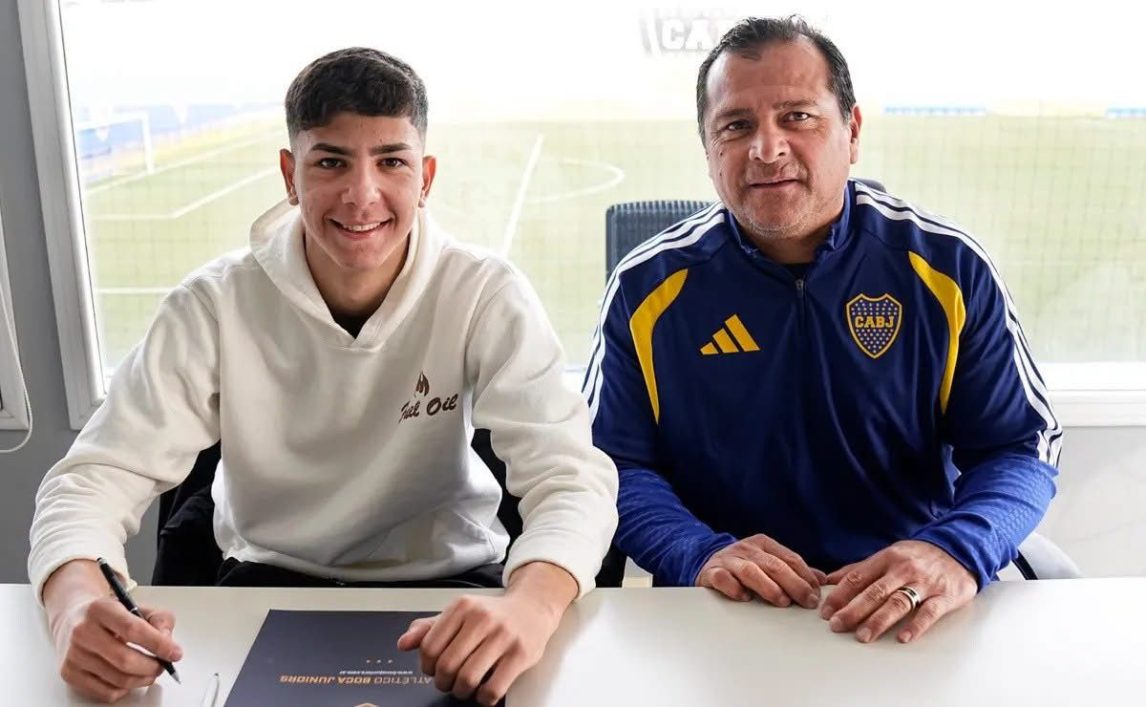 Orgullo santiagueño: Franco Pérez firmó su primer contrato profesional con Boca Juniors