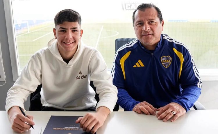 Orgullo santiagueño: Franco Pérez firmó su primer contrato profesional con Boca Juniors