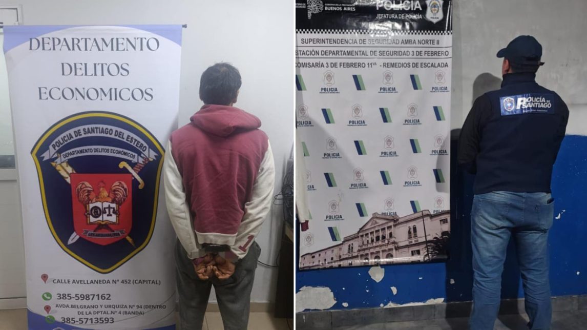 Detienen en Buenos Aires a un hombre que estafó a un santiagueño y le sustrajo $750.000 desde su cuenta bancaria