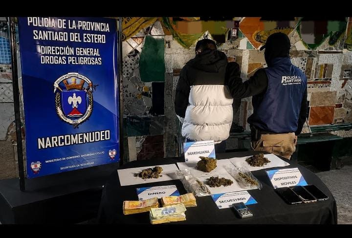 Las Termas: desbaratan un punto de venta de drogas y secuestran marihuana y más de medio millón de pesos