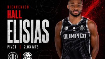 Olímpico sumó al pívot Hall Elisias como nueva ficha extranjera