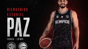 Olímpico sigue sumando refuerzos: Ezequiel Paz se incorpora para la próxima Liga Nacional