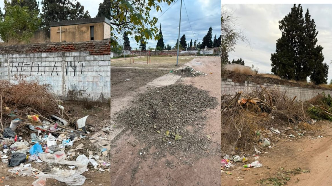 Denuncian basural y abandono en los alrededores del Cementerio La Misericordia de La Banda