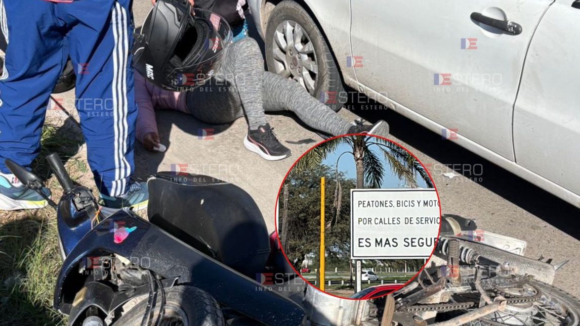 Preocupación por un nuevo accidente de tránsito en una esquina sin semáforo: una mujer resultó con lesiones