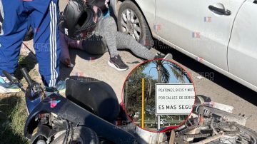 Preocupación por un nuevo accidente de tránsito en una esquina sin semáforo: una mujer resultó con lesiones