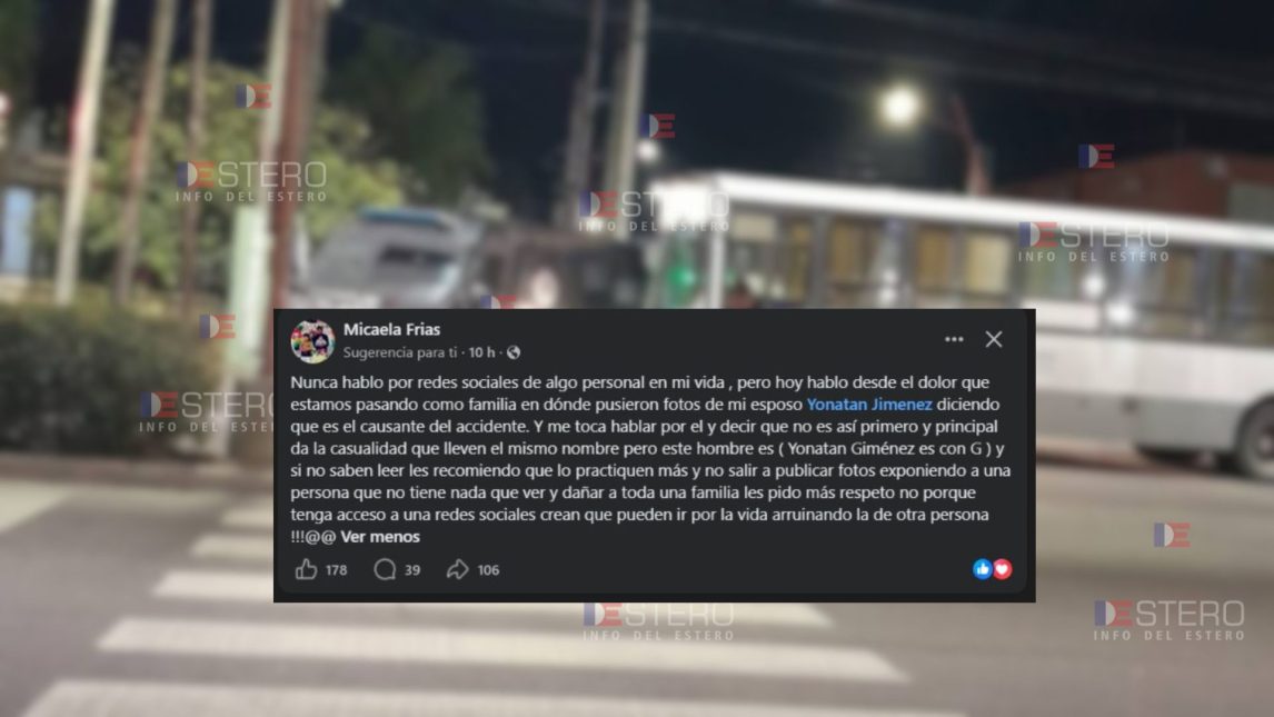 Lo confundieron con uno de los detenidos por el choque fatal donde murió un matrimonio y lo hostigaron en redes: el pedido desesperado de su esposa