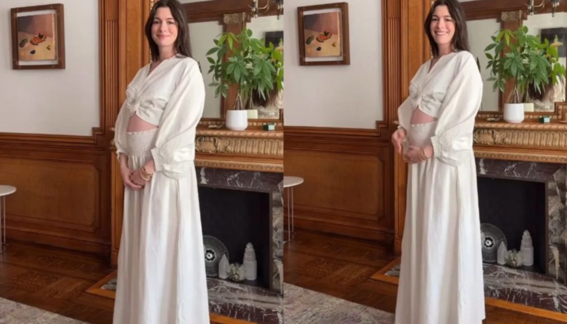Anne Hathaway anunció que espera a su tercer hijo a los 43 años