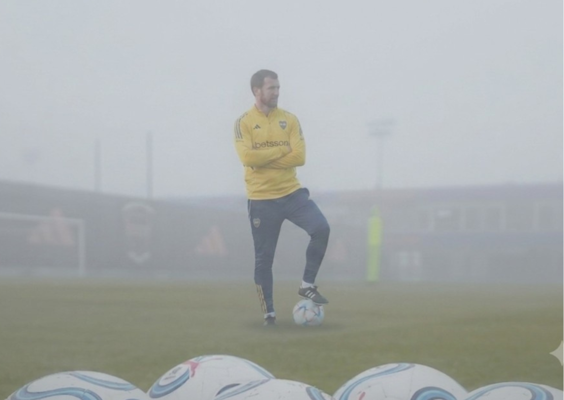 Arruabarrena comenzó a trabajar y ya sigue de cerca a las promesas de Boca