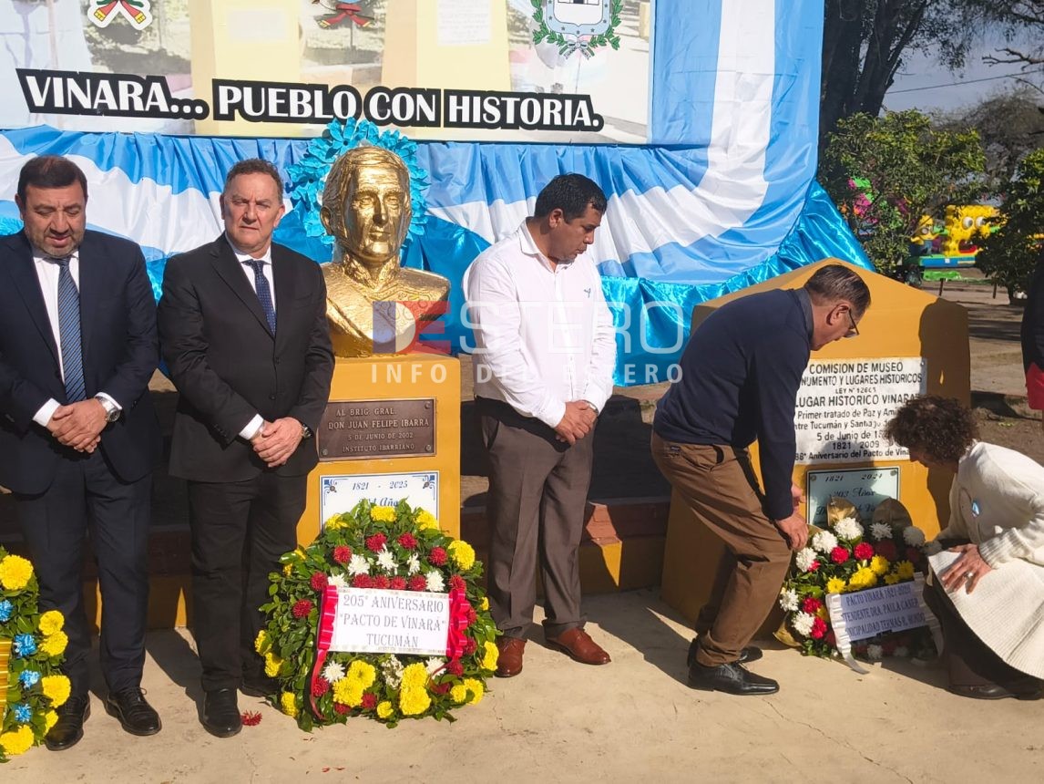 Vinará recordó el histórico pacto que selló la paz y la autonomía santiagueña