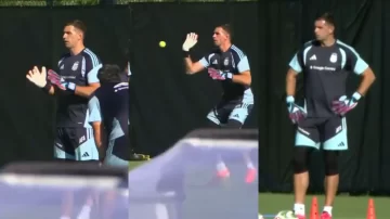Dibu Martínez evoluciona favorablemente y se perfila para el debut ante Argelia