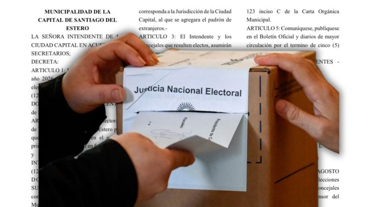 A una semana de las urnas: cómo llegan los 25 municipios de Santiago del Estero a la elección del 2 de agosto