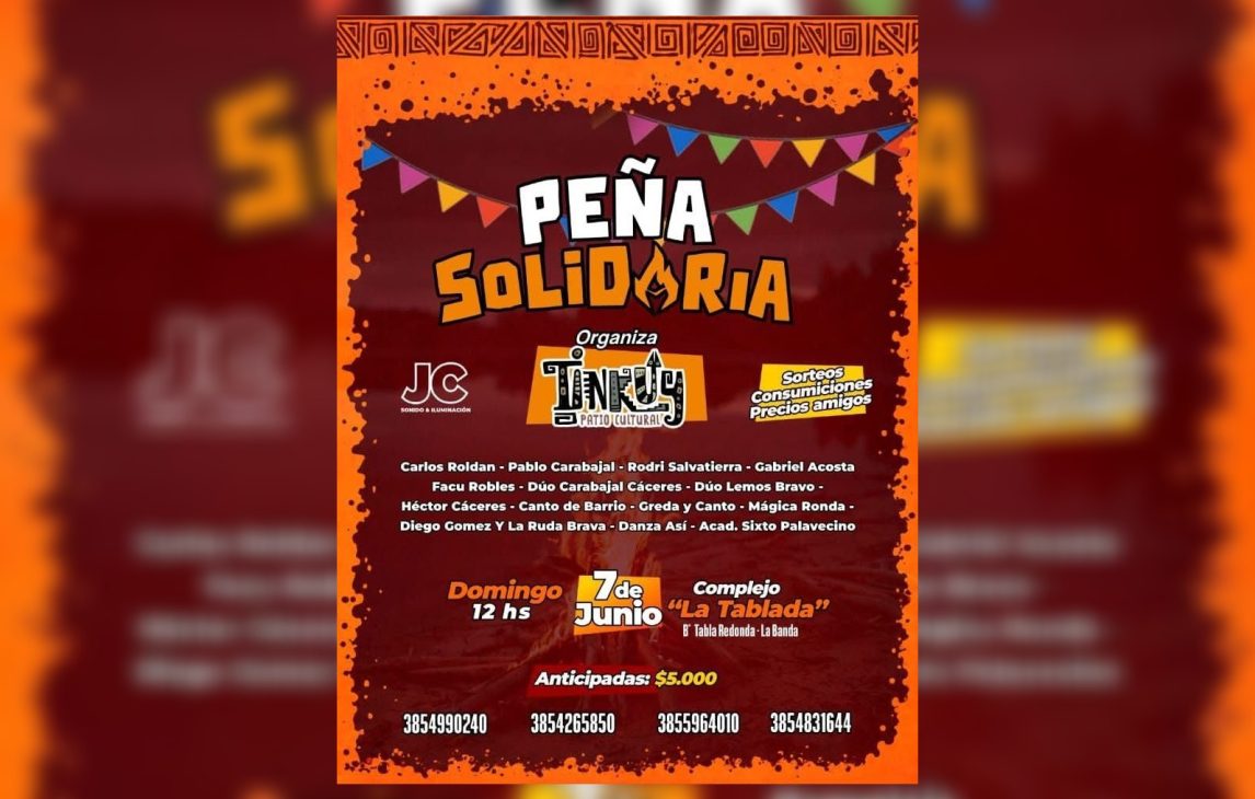 Organizan una peña solidaria para ayudar a un joven bandeño que lucha contra un tumor