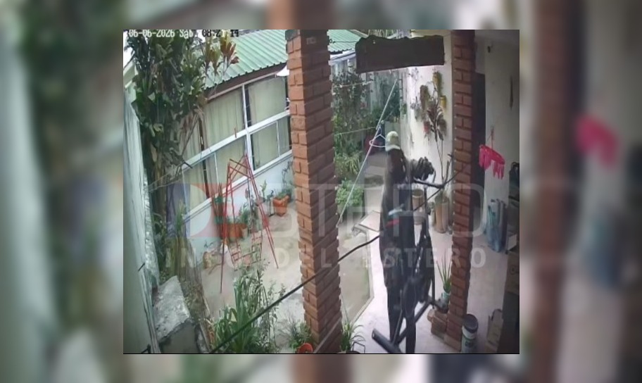 Insólito: delincuente improvisó una soga con su ropa para robarse una bicicleta fija