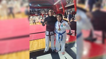Clodomira presente en el Torneo Internacional de Taekwondo en River Plate