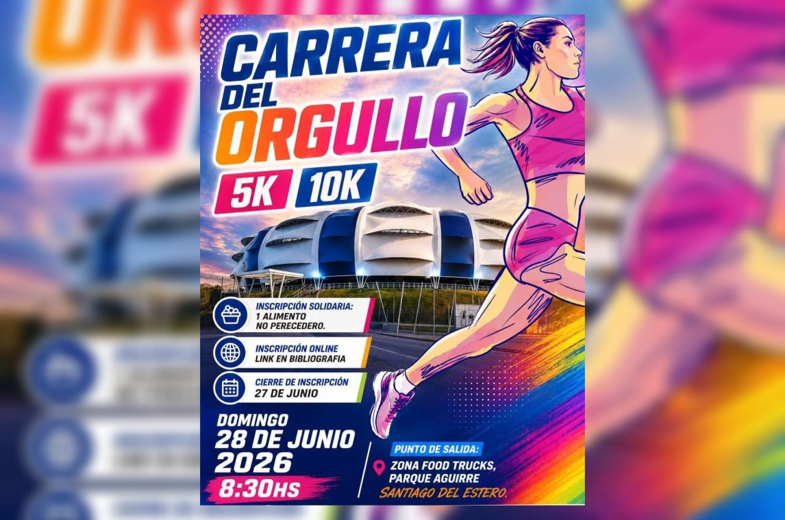Santiago del Estero palpita la Carrera del Orgullo 2026: deporte, inclusión y solidaridad el 28 de junio