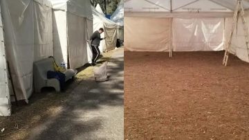 Va tomando forma: comenzaron a levantar las carpas para la Feria Artesanal