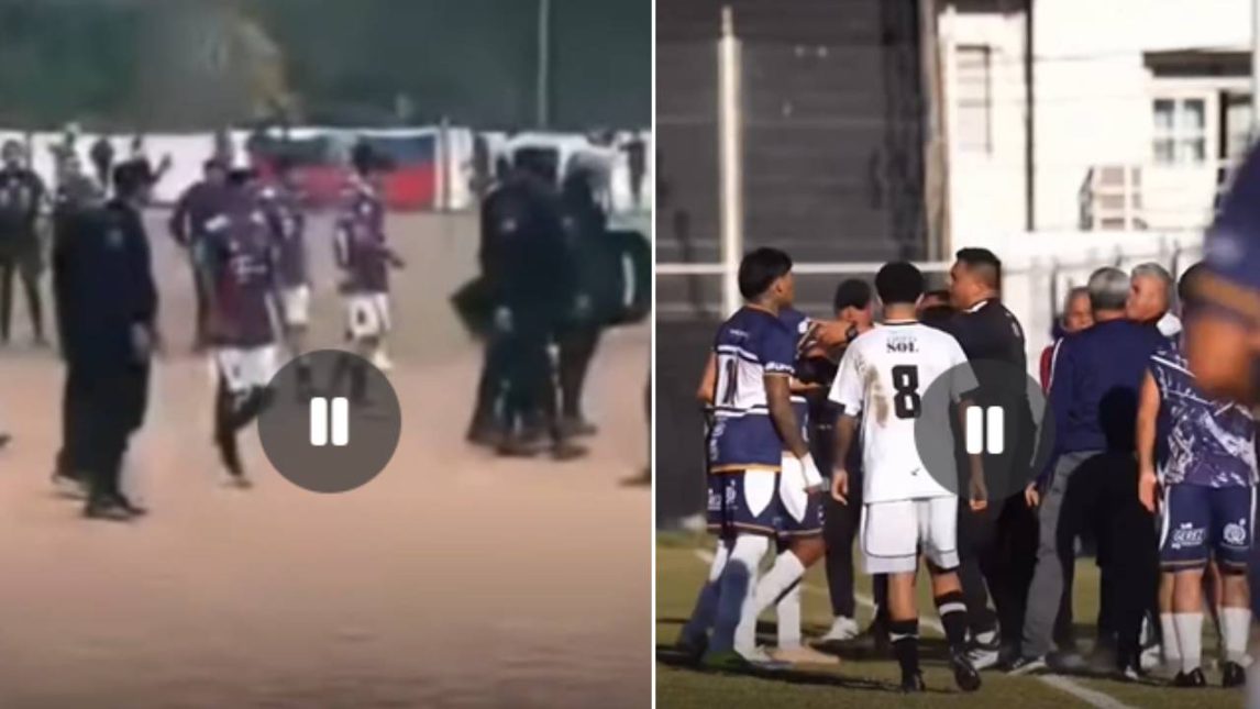 Videos: el fin de semana empañado por la violencia en el fútbol santiagueño