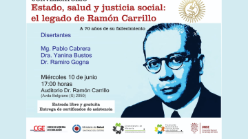 Realizarán un conversatorio sobre el legado de Ramón Carrillo a 70 años de su fallecimiento