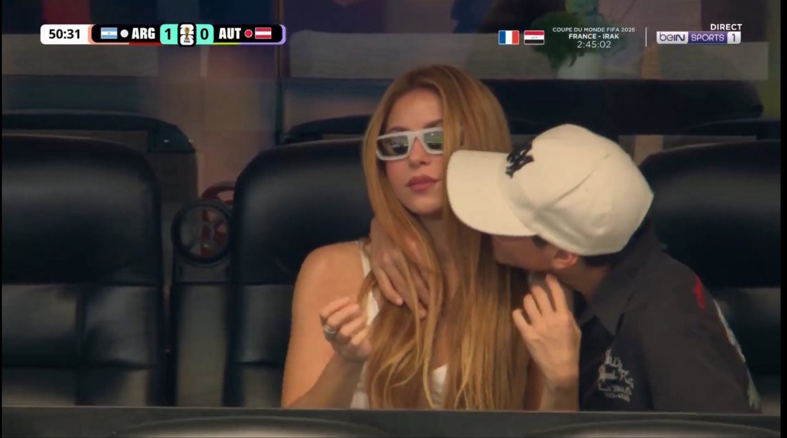Shakira fue a ver Argentina vs. Austria y causó furor al aparecer con los hijos que tuvo con Piqué