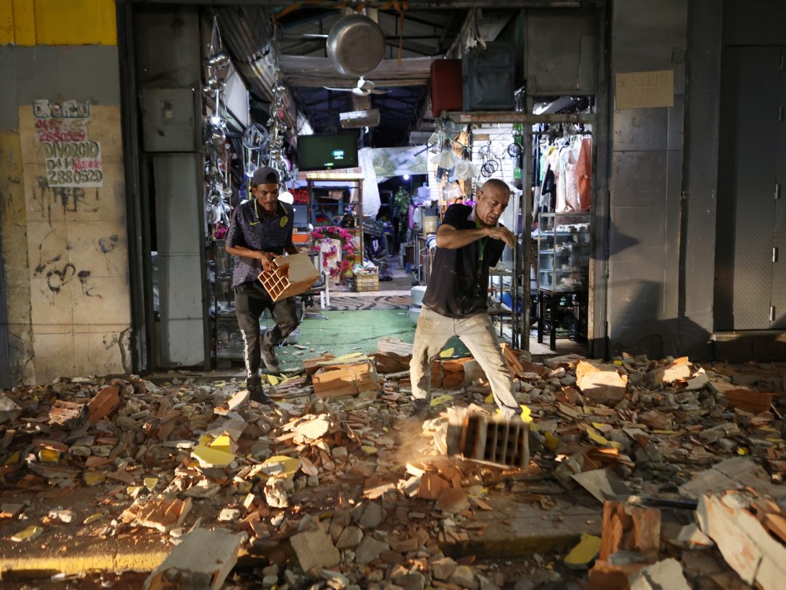 Terremoto en Venezuela: las impactantes imágenes tras dos sismos con un minuto de diferencia