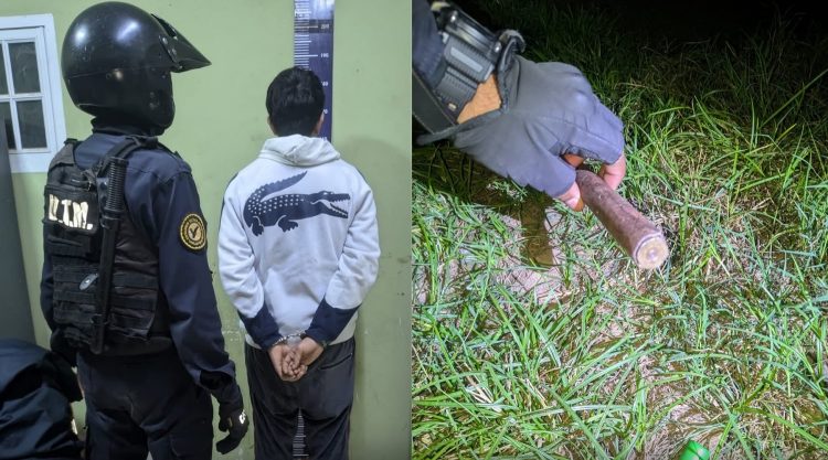 Corría por los techos para escapar de la Policía, pero terminó reducido y con una tumbera secuestrada