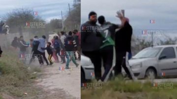 VIDEO | Violencia en el fútbol amateur: batalla campal entre hinchas de ligas antagónicas