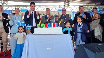 Silva Neder encabezó los actos centrales de los aniversarios de Añatuya y Quimilí