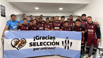 Central Córdoba se sumó al homenaje a la Selección y al mensaje por Malvinas
