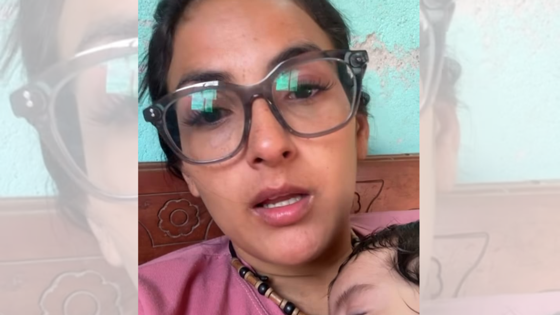 Una influencer bandeña agradeció a policías de la Comisaría Rincón Viejo por auxiliar a su bebé que no podía respirar
