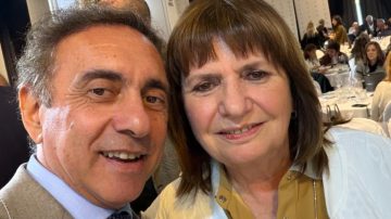Tomás Figueroa, presidente de La Libertad Avanza en Santiago, participó de la Exposición Rural en Palermo