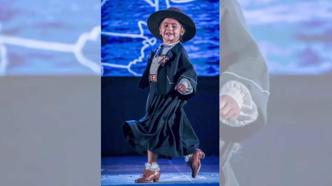 Luana tiene 7 años, ama bailar malambo y solicita la ayuda de toda la comunidad para viajar a Córdoba y representar a Santiago en un certamen
